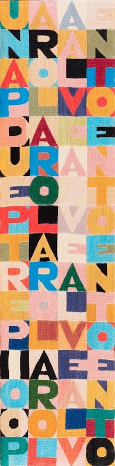 100 parole al vento by Alighiero Boetti