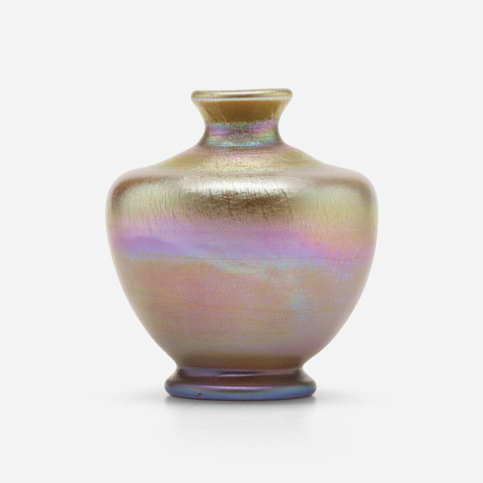 Early cabinet vase by Tiffany Studios