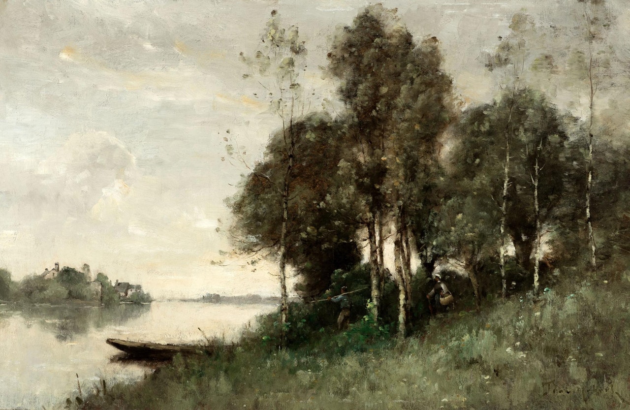 The ferryman (Normandy) by Paul Désiré Trouillebert