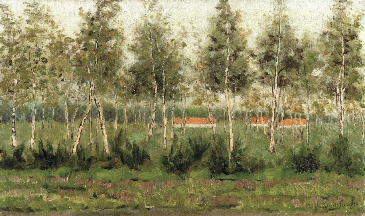 Les bouleaux by Theo van Rysselberghe