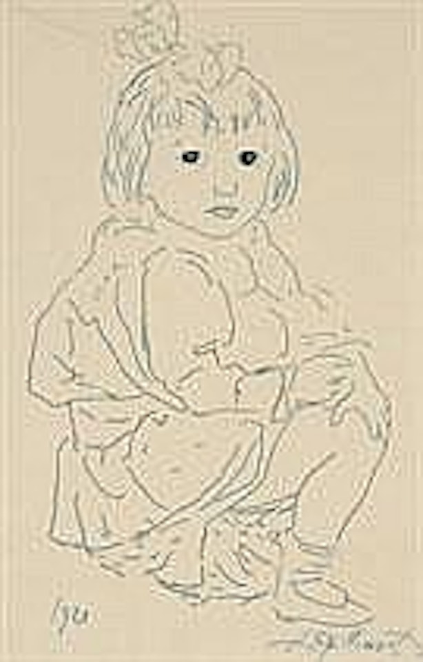 MADELEINE OP HET POTJE - MADELEINE SUR LE POT by Léon Spilliaert