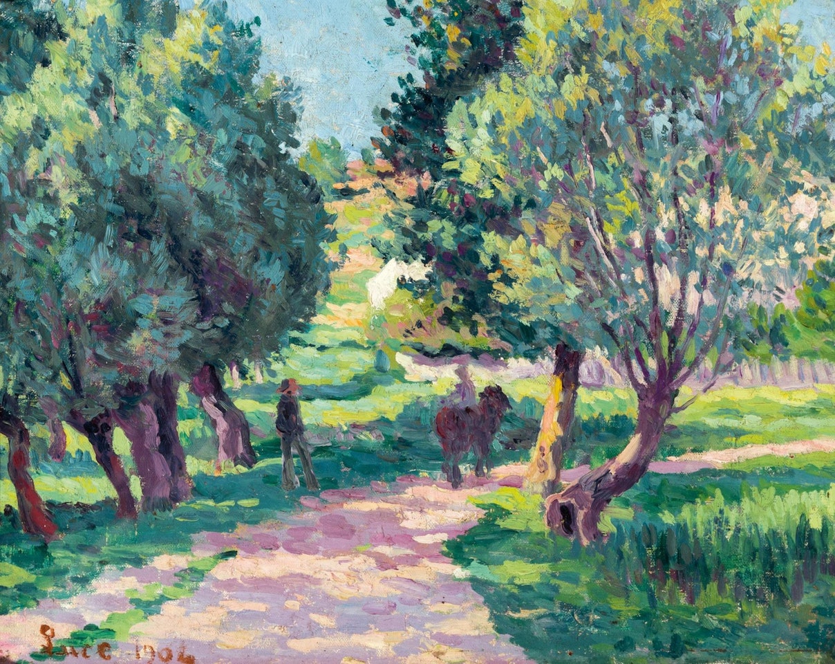 Moulineux sur Oise, near Étampes by Maximilien Luce