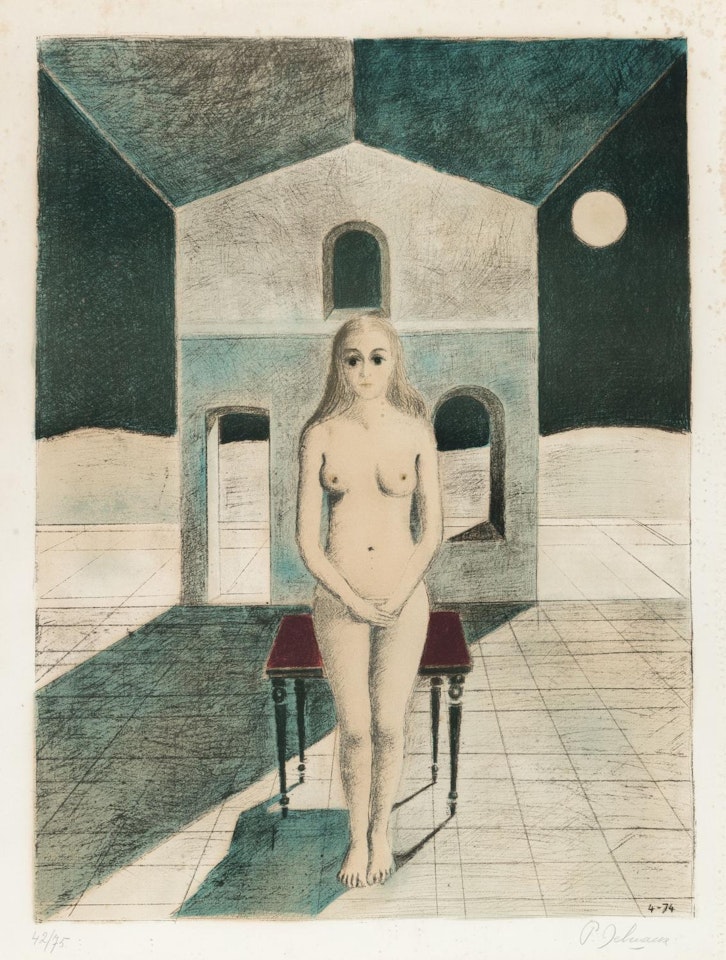 La voyante by Paul Delvaux