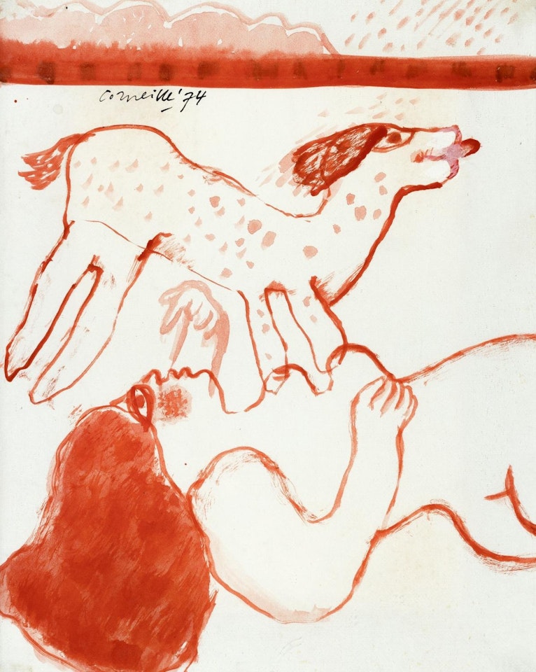 Woman and Dog by Corneille