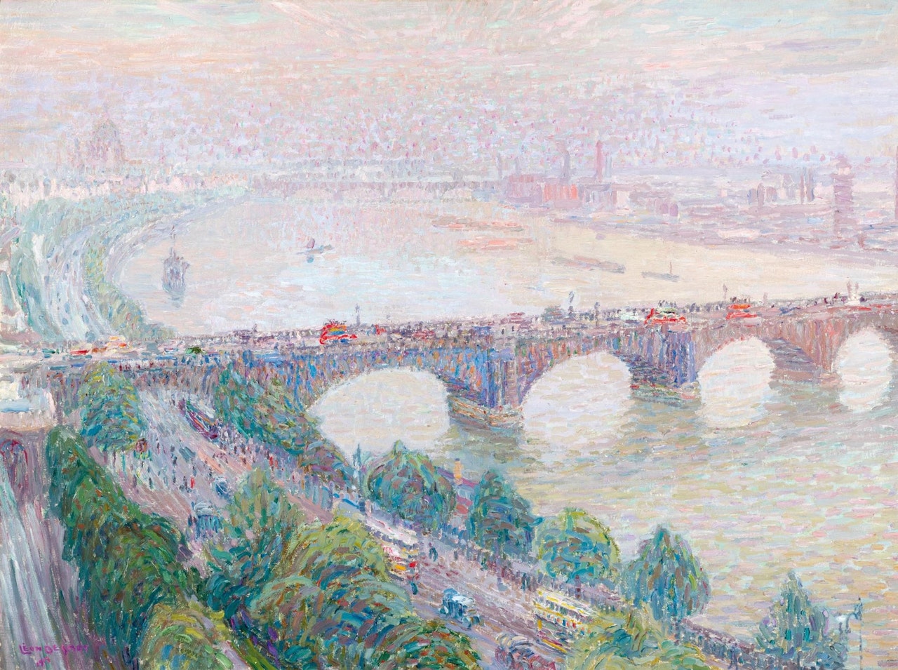 View of the Thames by Leon de Smet