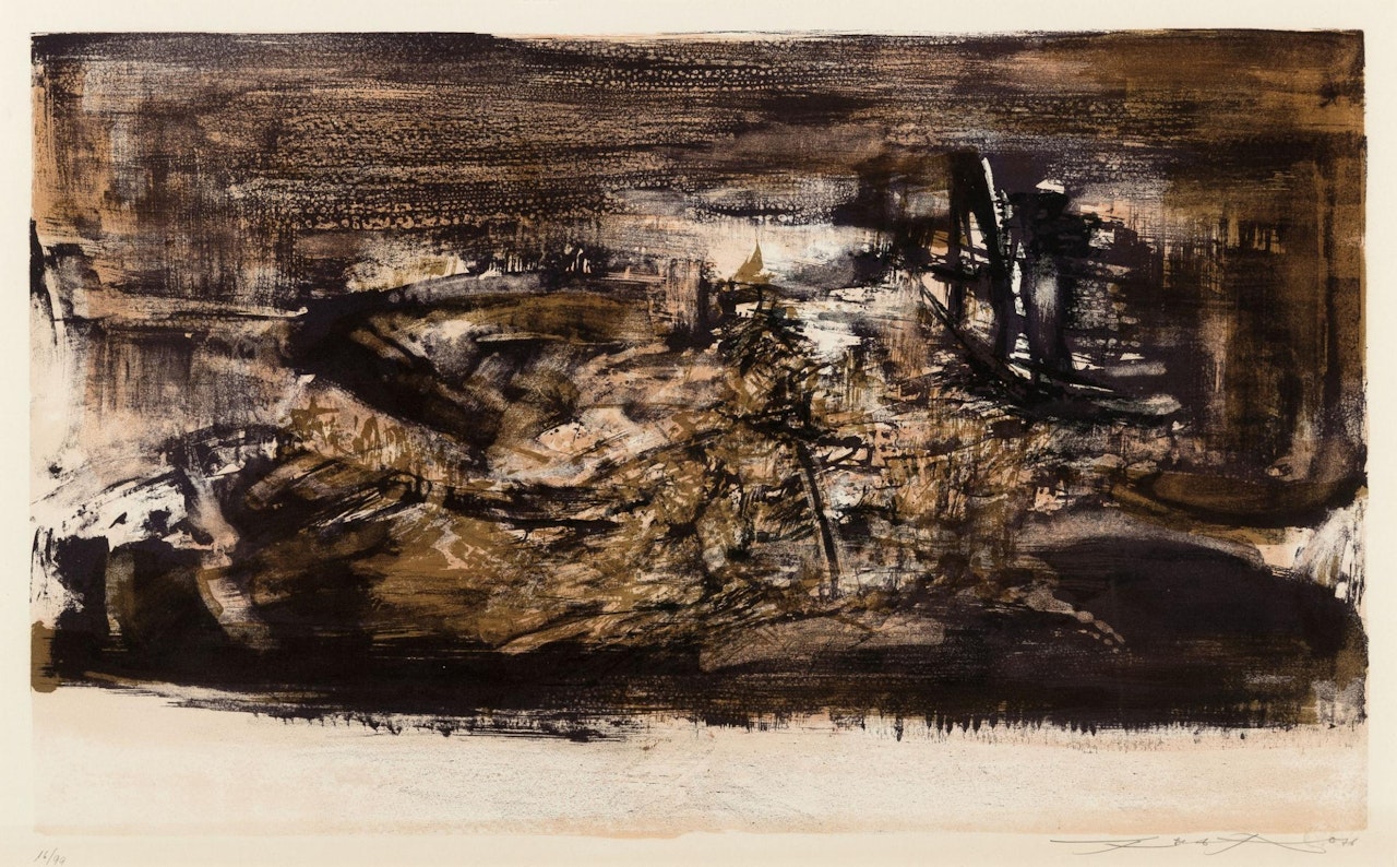 Composition by Zao Wou-Ki