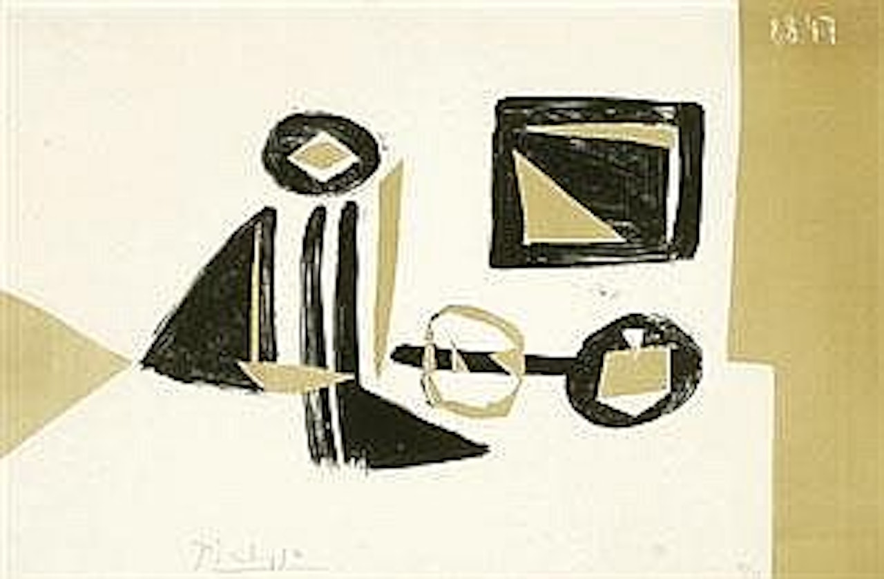 Spanish School COMPOSITION 8 AOÛT 1947 by Pablo Picasso