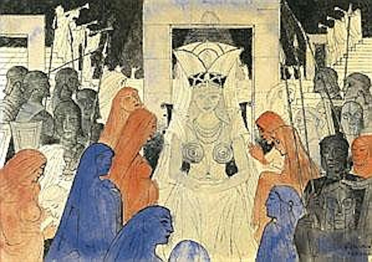 L"EGYPTIENNE by Paul Delvaux