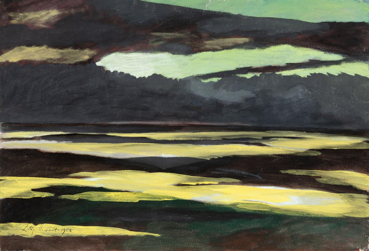 Dark seascape, evening by Léon Spilliaert