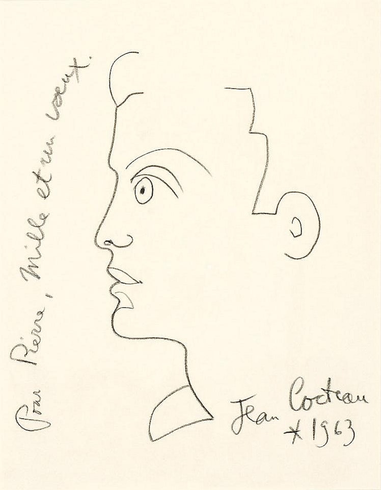 PORTRAIT DE PIERRE GEORGEL by Jean Cocteau
