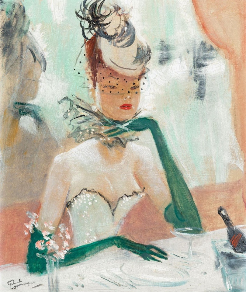 La cliente by Jean Gabriel Domergue