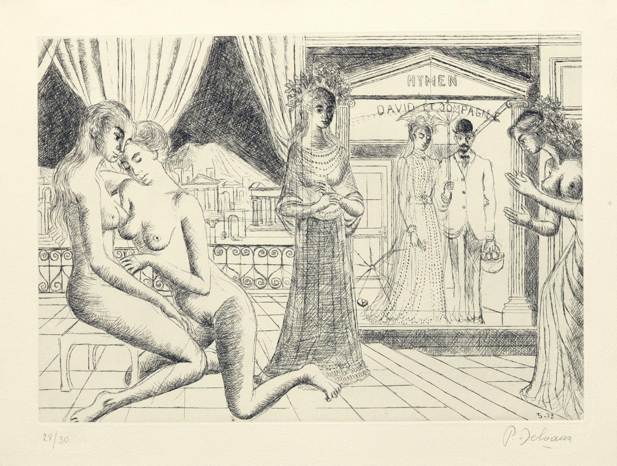 Maquette by Paul Delvaux
