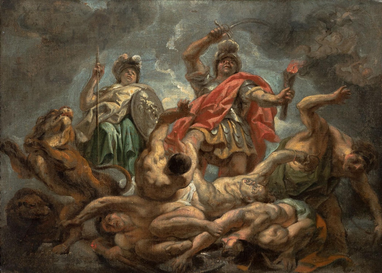 Mars And Bellona by Jacob Jordaens