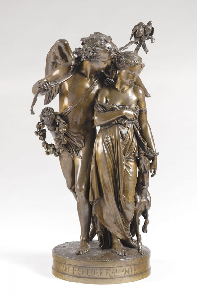 L"amour se confie à l"amitié (1872) by Albert-Ernest Carrier-Belleuse
