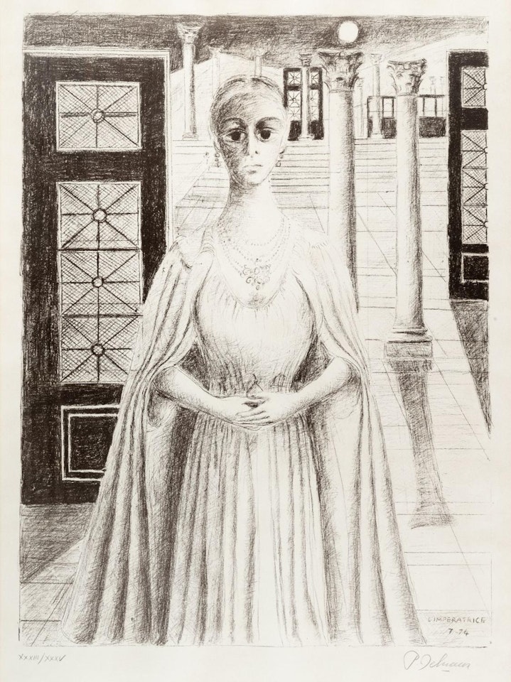 L"impératrice by Paul Delvaux