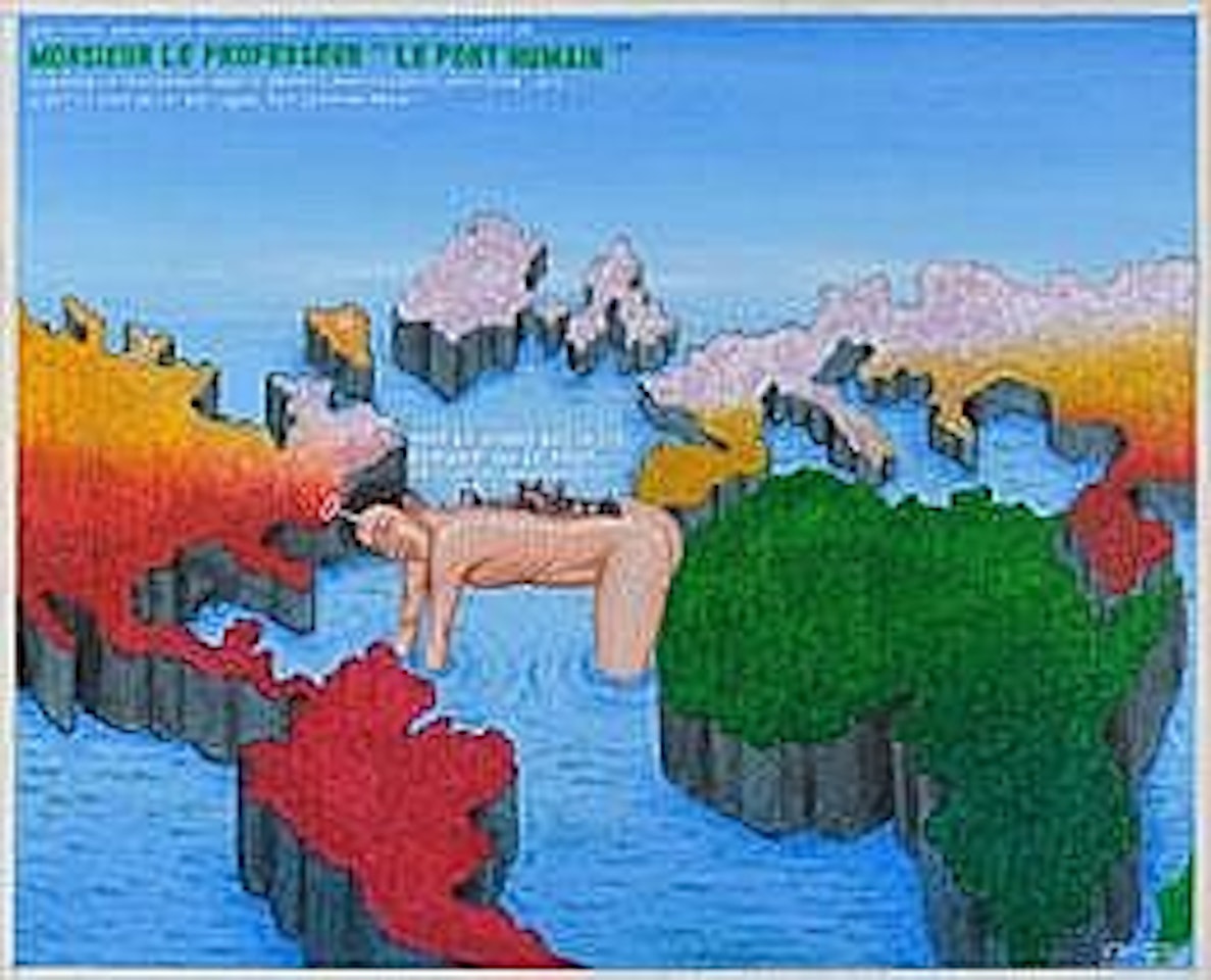 MONSIEUR LE PROFESSEUR LE PONT HUMAIN by Chéri Samba