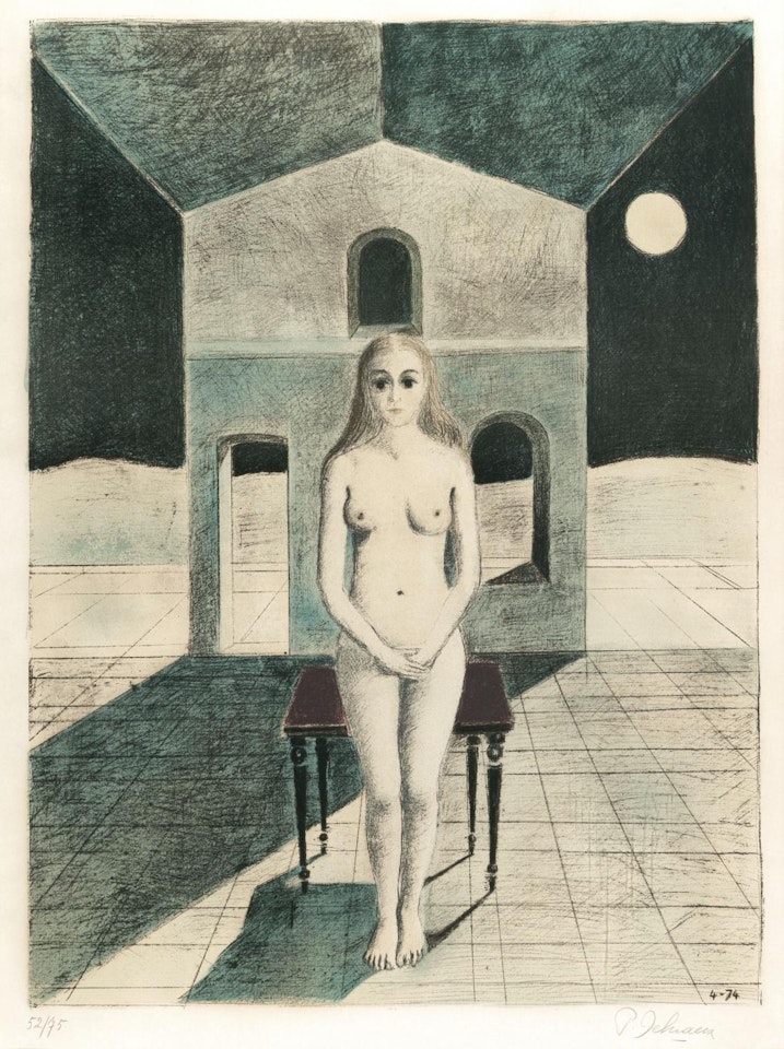 La voyante by Paul Delvaux