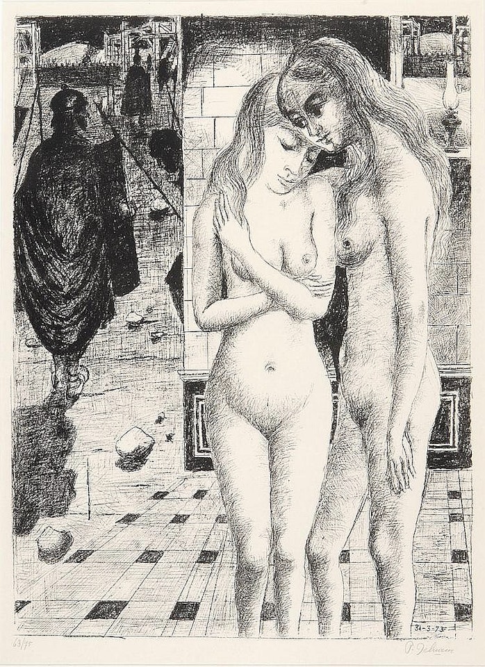 LES CAPTIVES by Paul Delvaux