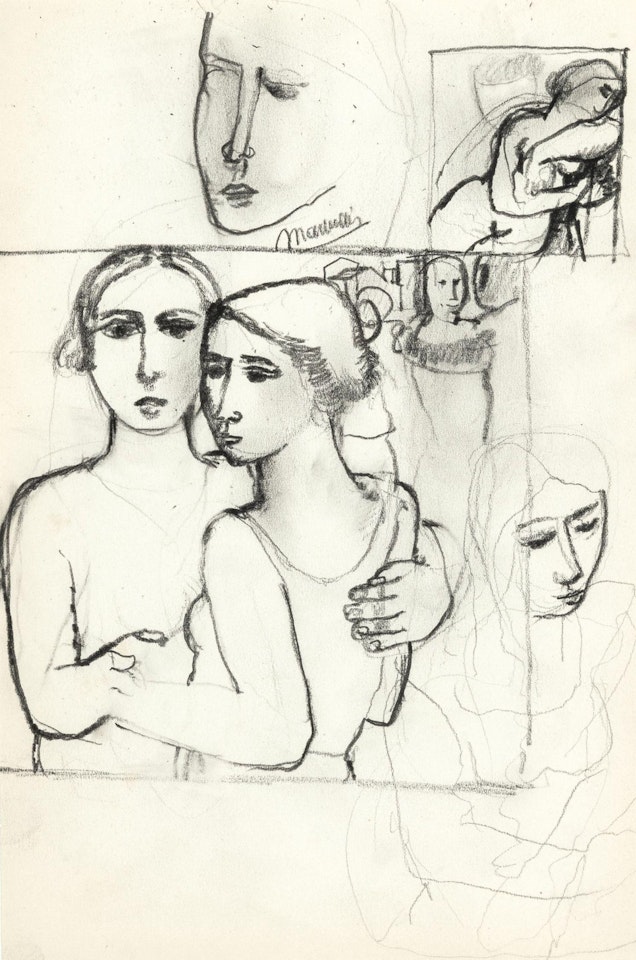 Study (ca. 1930) by Paul Delvaux