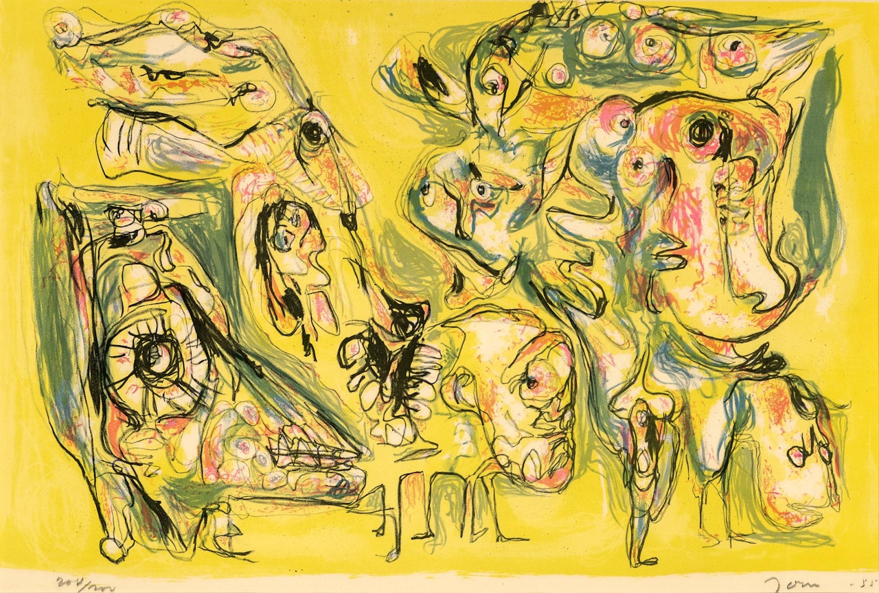 Le fôret demivierge by Asger Jorn