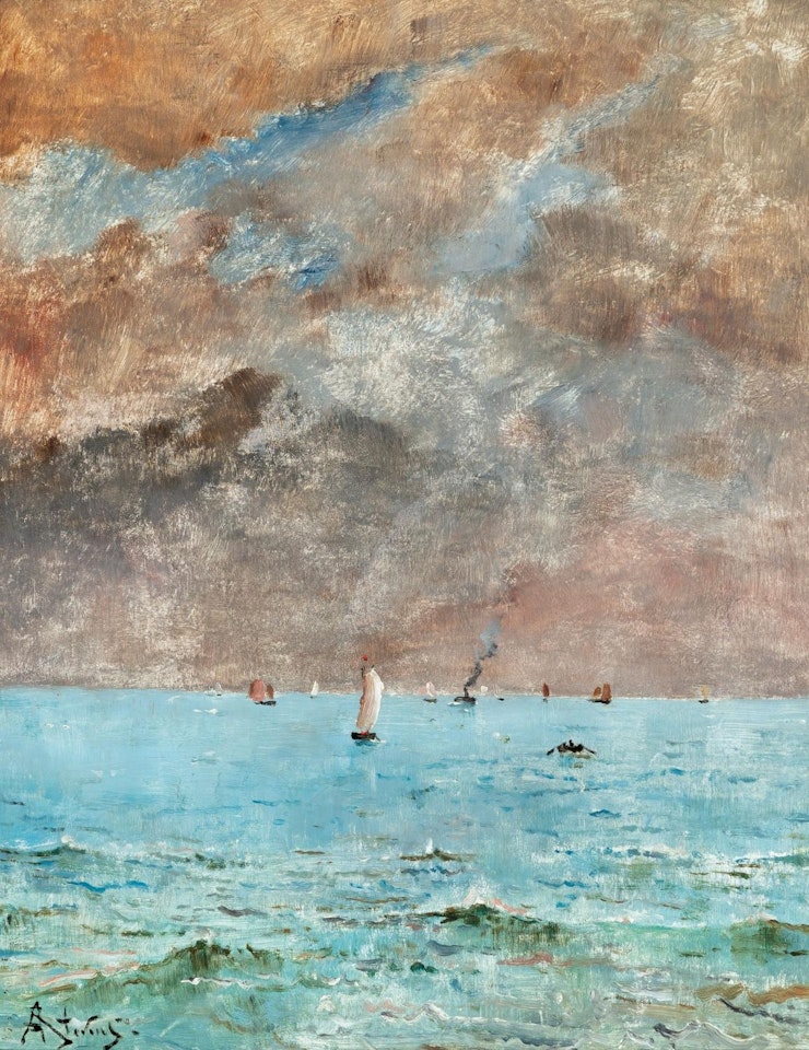 Seascape, A Calm Sea (Le Havre) by Alfred Stevens