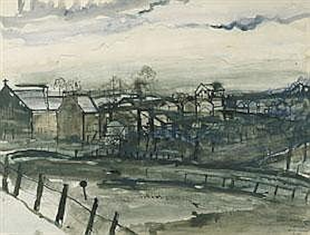 PAYSAGE À BRAINE-L"ALLEUD by Paul Delvaux