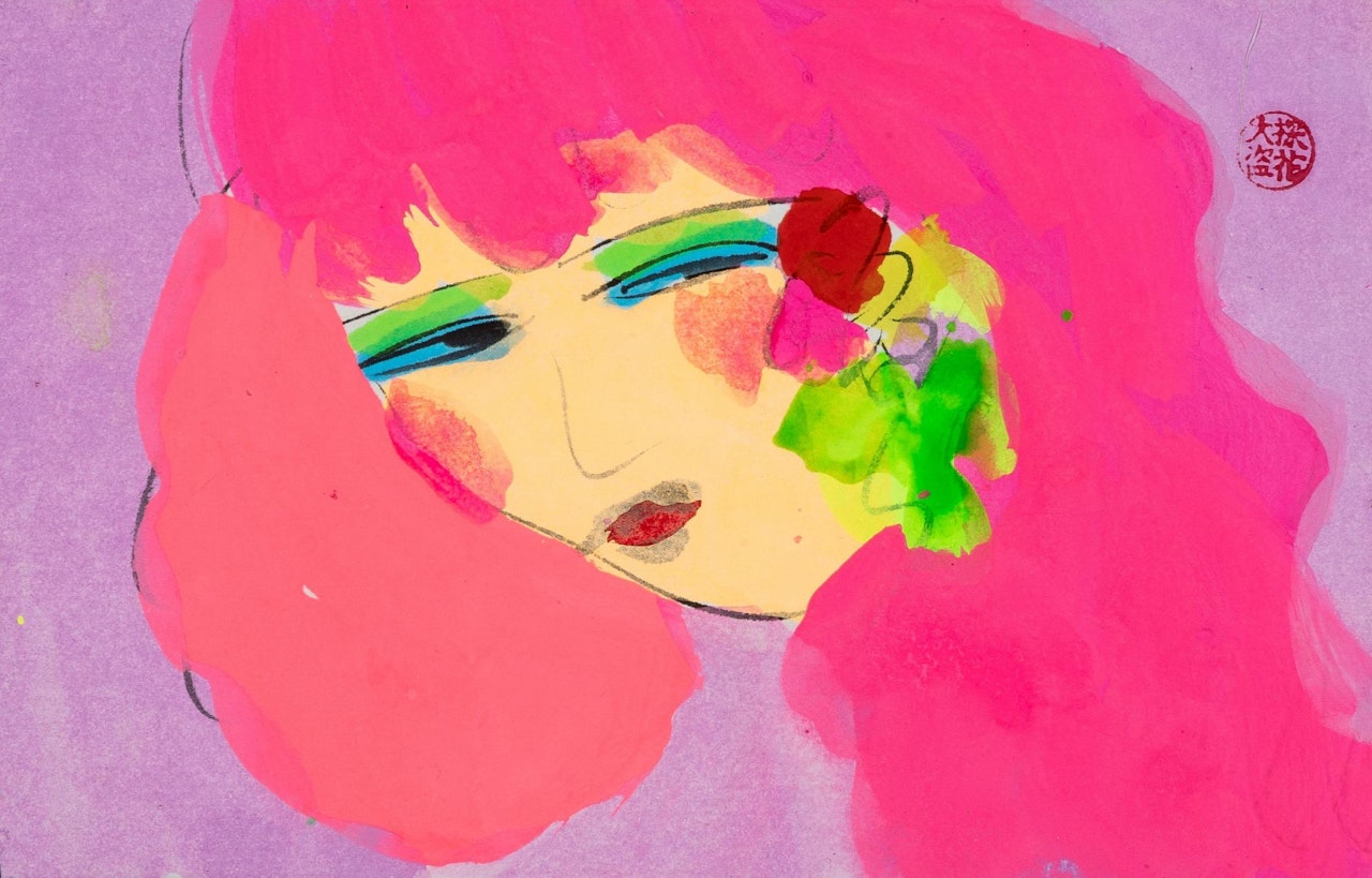 A wicked look should make it, she said by Walasse Ting