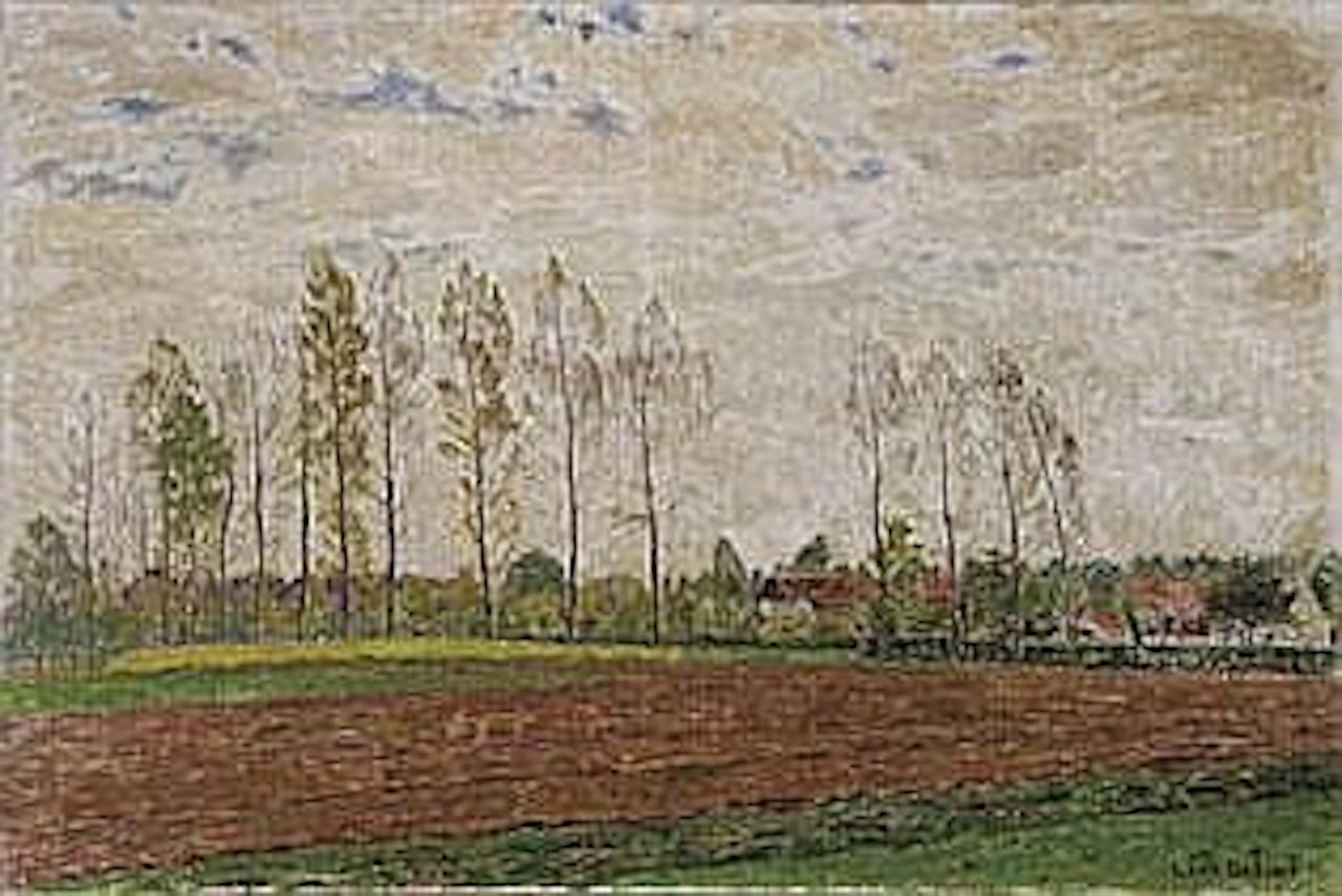 LANDSCAPE WITH POPLARS by Leon de Smet