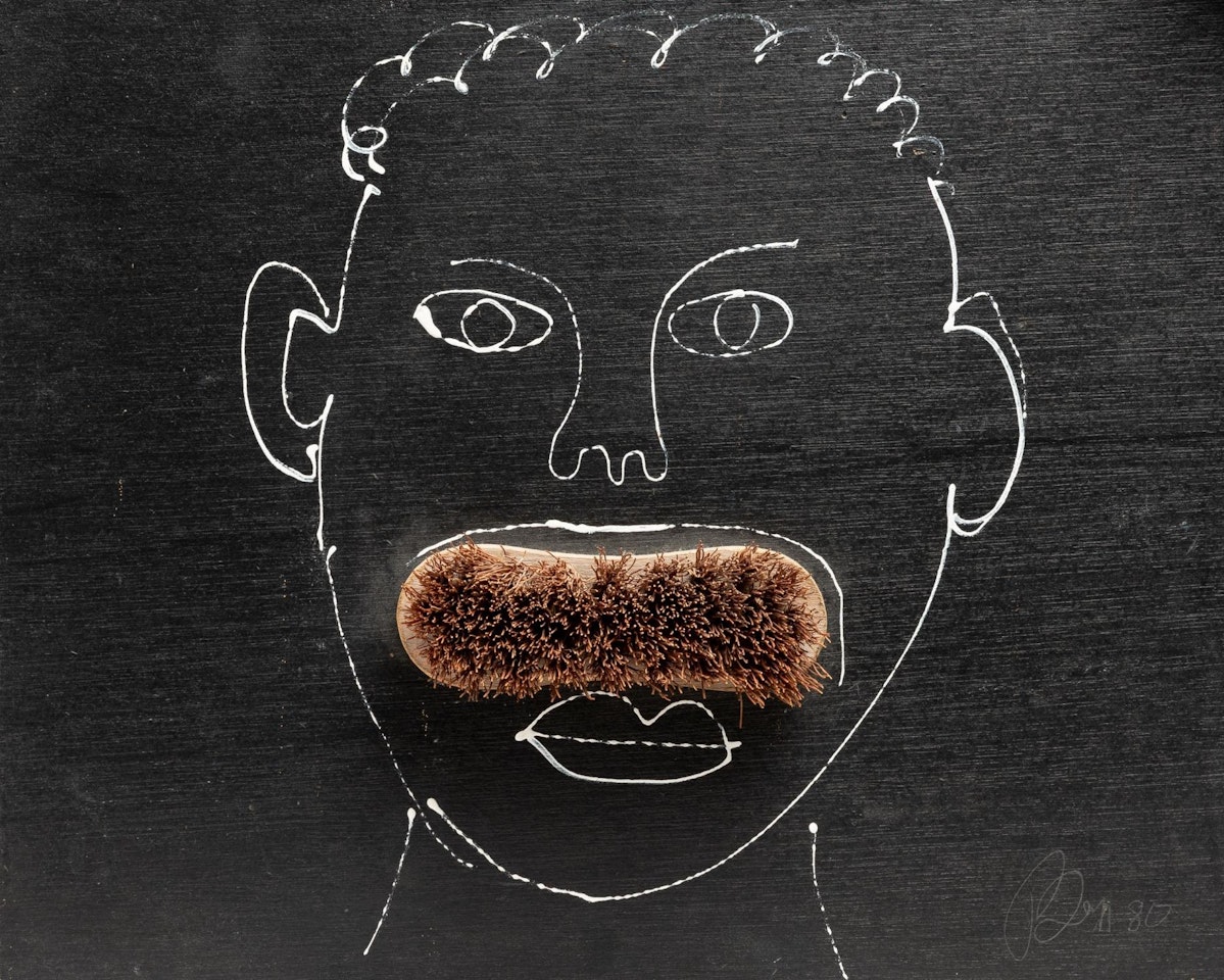 Moustache by Ben Vautier