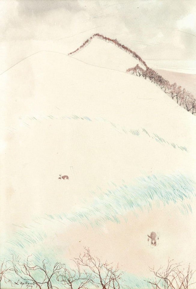 Rabbits in the dunes by Léon Spilliaert