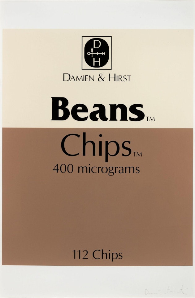 Beans and chips (From: The Last Supper) by Damien Hirst