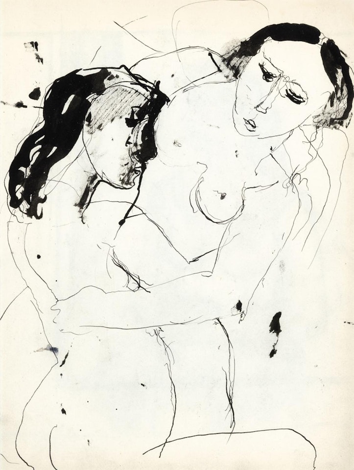 Two nudes by Paul Delvaux
