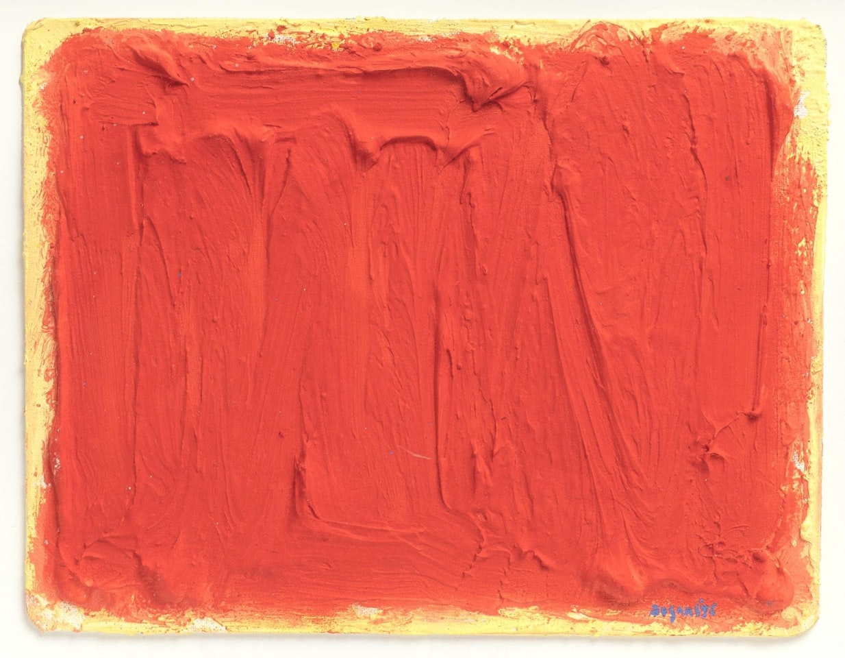 Red composition by Bram Bogart