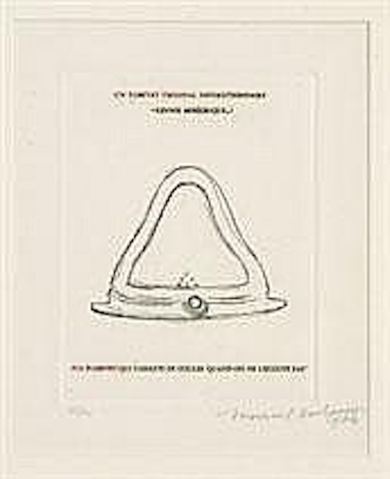 UN ROBINET ORIGINAL RÉVOLUTIONNAIRE by Marcel Duchamp