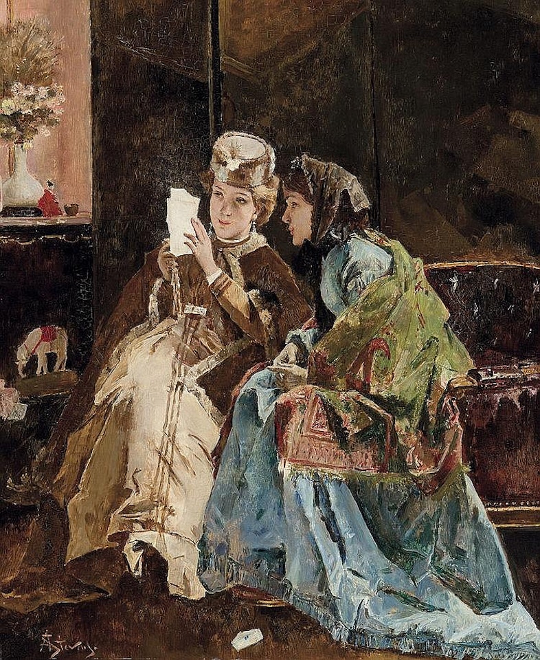 Pleasant letter by Alfred Stevens