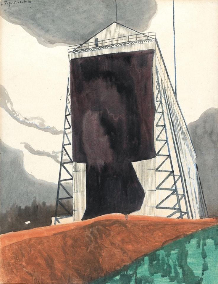 Le Hangar Du Dirigeable (The Airship"s Hangar) (; ) by Léon Spilliaert