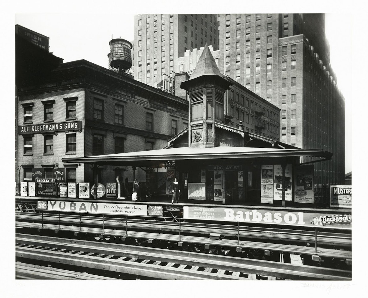 Barclay Street Station by Berenice Abbott