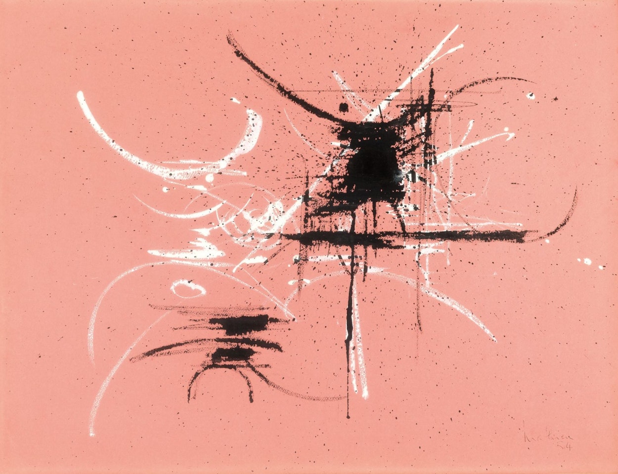 Abstract Composition by Georges Mathieu