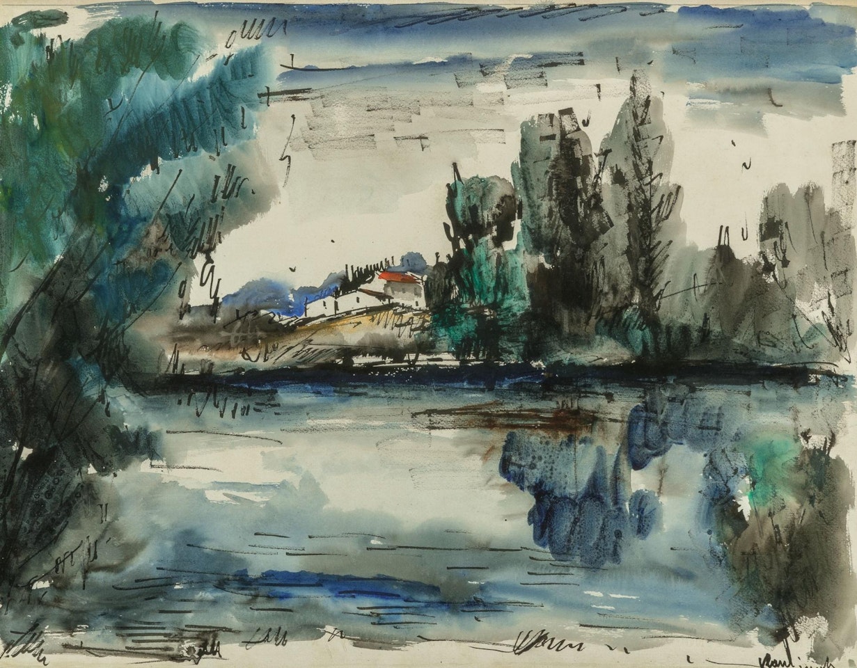 River at Valmondois by Maurice de Vlaminck