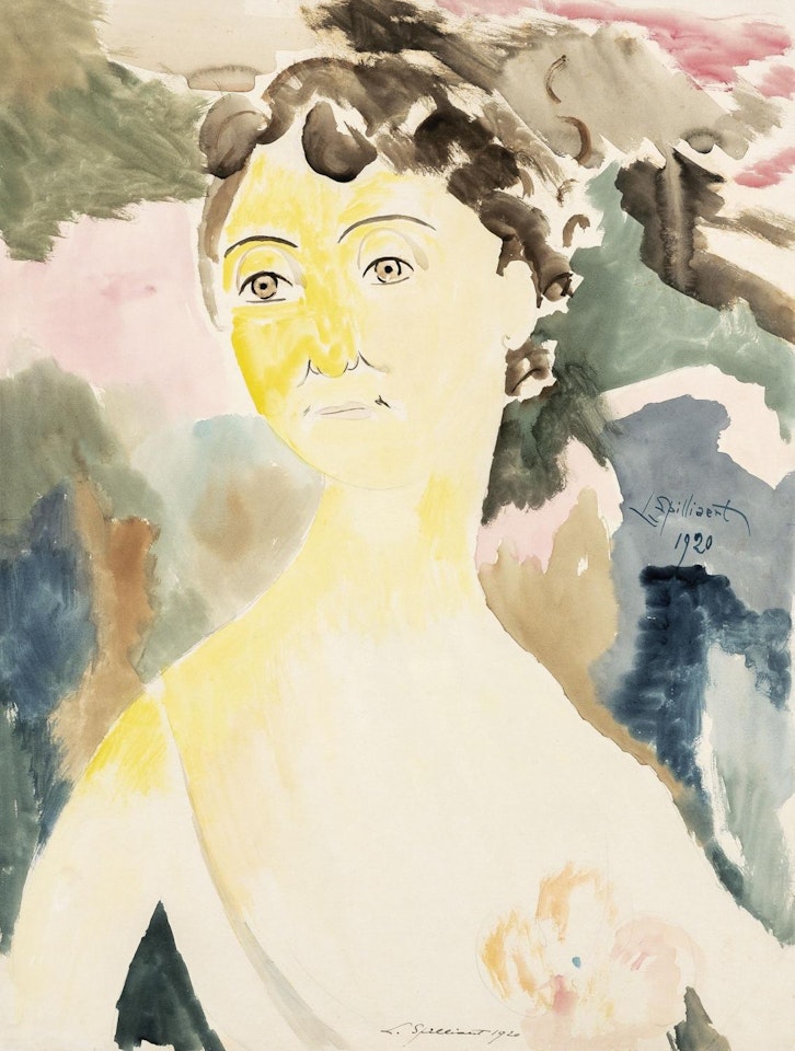 Young woman with flower bodice by Léon Spilliaert