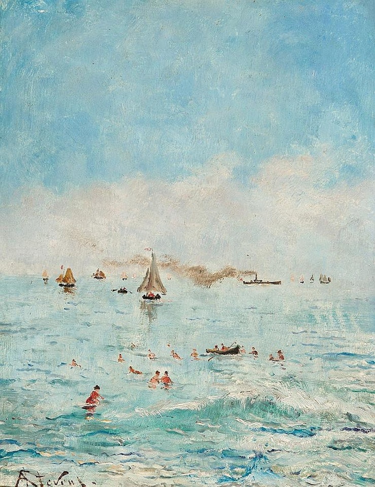 The bathers by Alfred Stevens