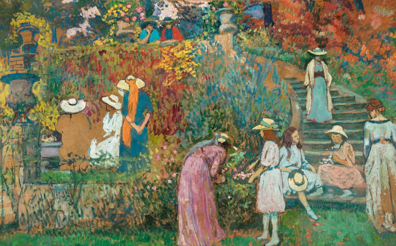 Au pied du grand escalier (étude) (1909-10) by Theo van Rysselberghe