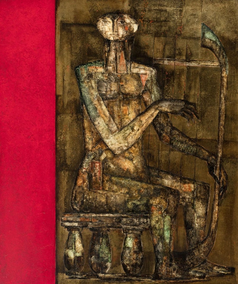 The harpist by Jef van Tuerenhout