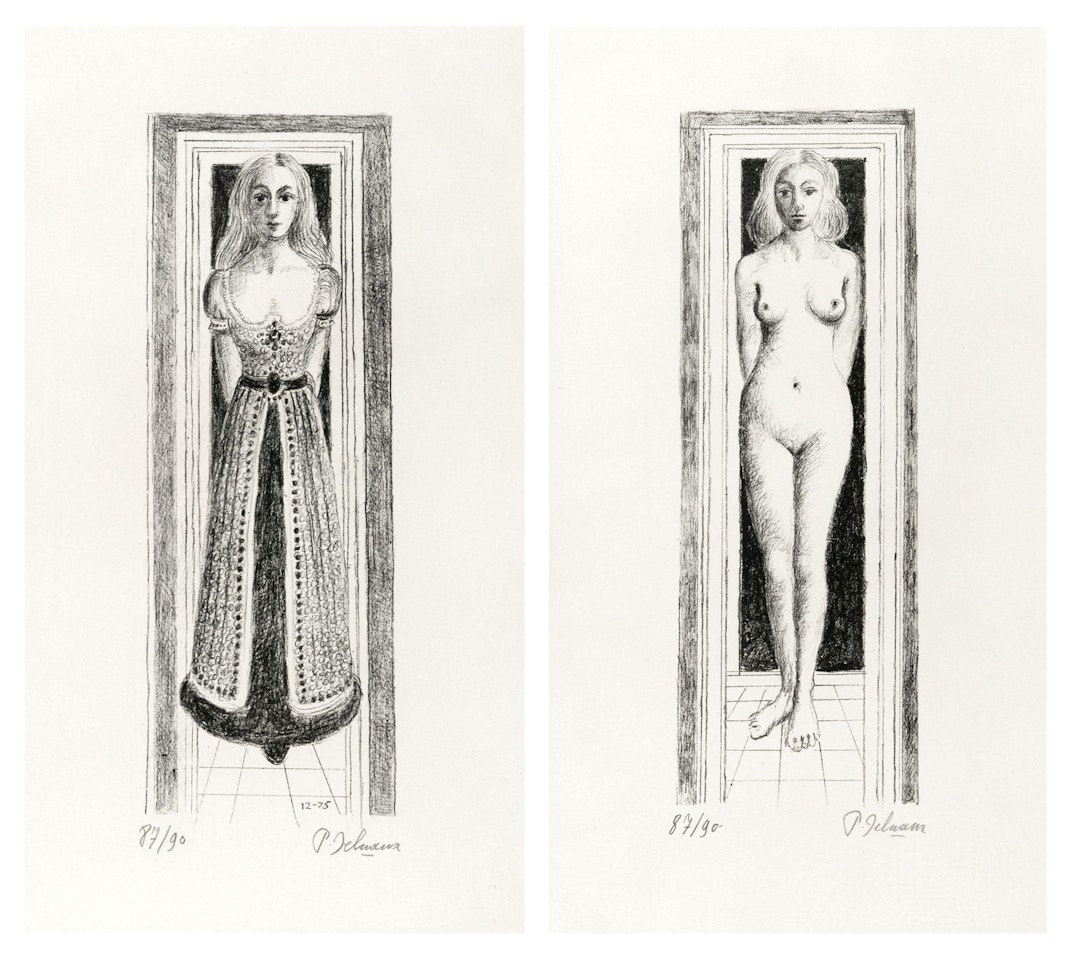 Naïs Vêtue by Paul Delvaux