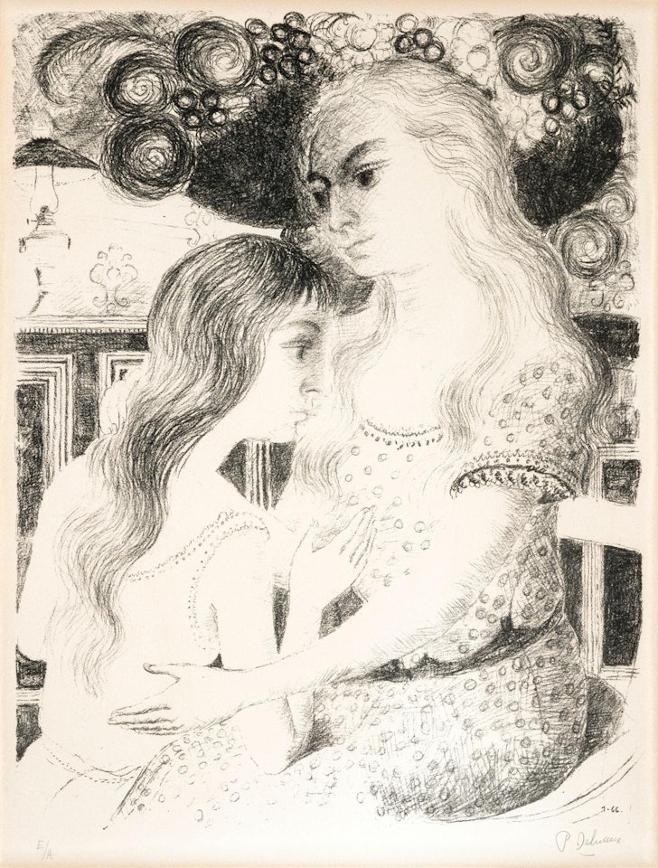 Les deux amies by Paul Delvaux