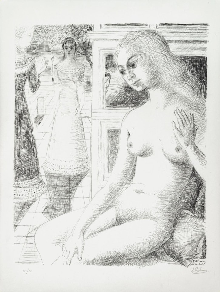 La rencontre by Paul Delvaux