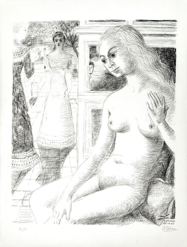 La rencontre by Paul Delvaux