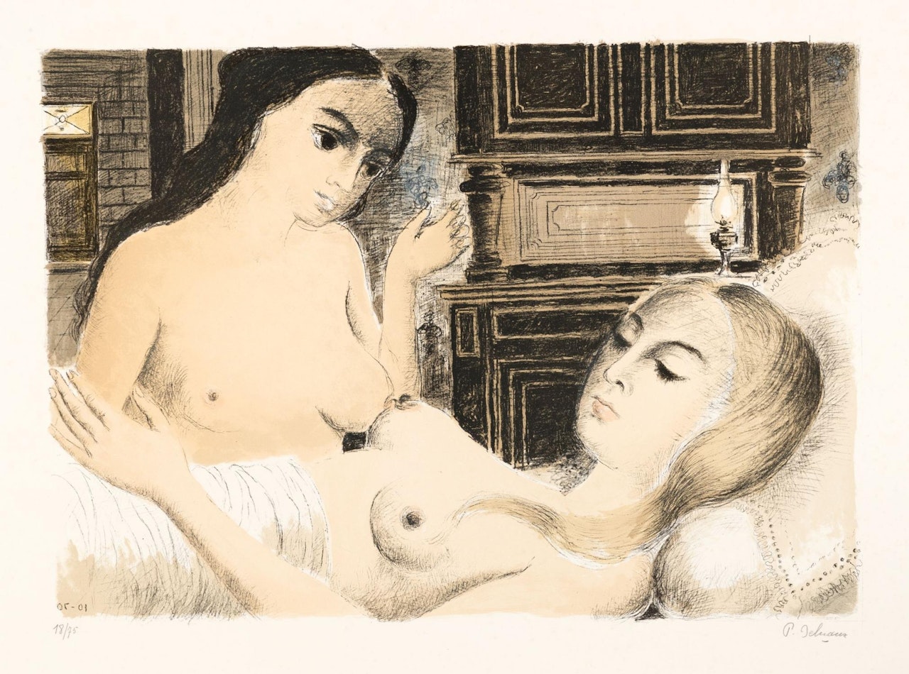 Le sommeil by Paul Delvaux