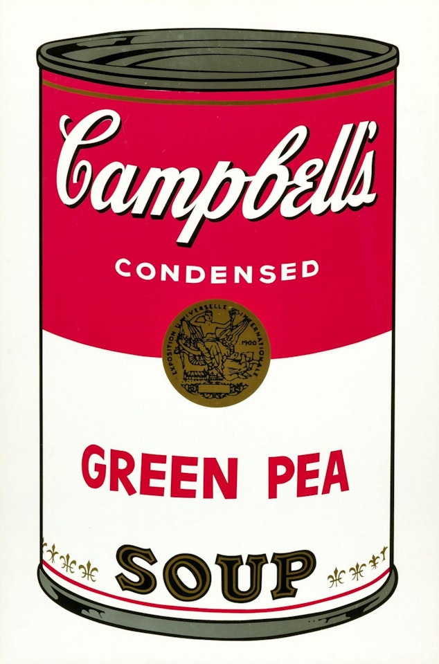 Campbell"s Soup I "Green Pea" by Andy Warhol