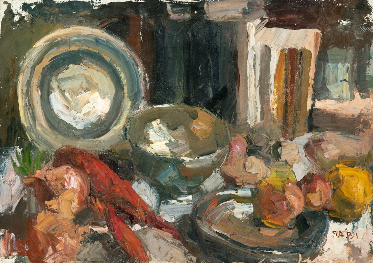 Still Life With Lobster by Sha Qi